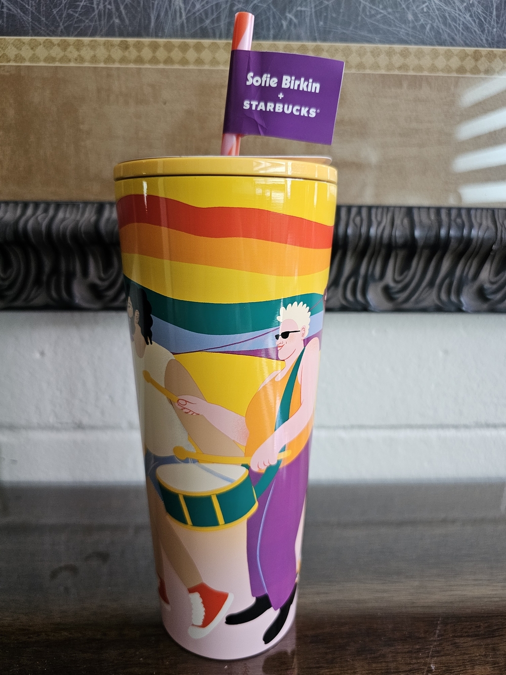 Starbucks PRIDE MONTH EXCLUSIVE Sofie Birkin Summer 2024 Tumbler 24 Oz Colorful!